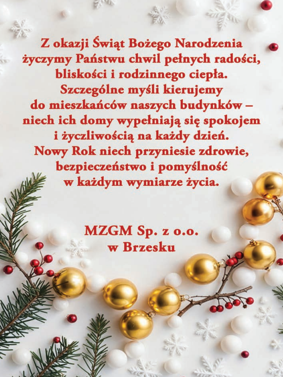 życzenia świąteczne - 19 grudnia, 2025